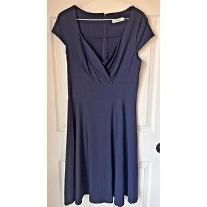 Swing Dress Bbonlinedress Women Retro Cocktail Party Navy Blue Size Large F
